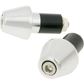 VICMA Handlebar Vibration dampers/bar Ends Short 17.5mm Ø Silver