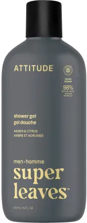 Attitude Super Leaves Men Duschgel Amber & Zitrusfrüchte 415ml