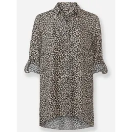 Inspirationen Longbluse schwarz-camel 50