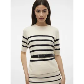 Vero Moda VMSABA PLAIN Feinstrickpullover Beige XL