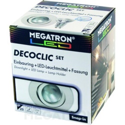 Megatron LED-Einbauspot Set 2800K ws MT75400