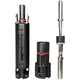 Jadeshay 1000V Solar PV Steckverbinder, 15A Anti-Rückfluss-Einbau Dioden Steckverbinder Set Photovoltaikdiode PV-Stecker IP68 Wasserdichter Stecker für Solar-PV-Anlage