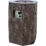 ELEMENTI Gasfeuerstelle "Tambora" in Basalt-Optik,braun,48 x 50 x 70 cm (L x B x H)