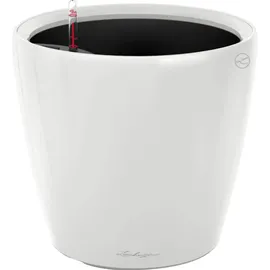 LECHUZA Classico LS 50 Komplettset Ø 50 x 47 cm weiß hochglanz