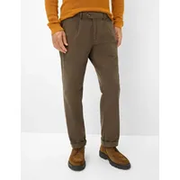 EUREX BY BRAX Bundfaltenhose Style LUIS Grün Oliv, grün