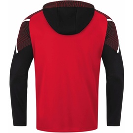 Jako Performance Kapuzenjacke Kinder rot/schwarz 164