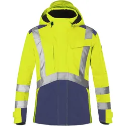 Warnschutz Winterjacke "REFLECTIQ" - 3XL - gelb/dunkelblau