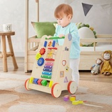 Joyz Lauflernwagen Lauflernhilfe Laufwagen Baby Walker Lauflerner Gehfrei Holz