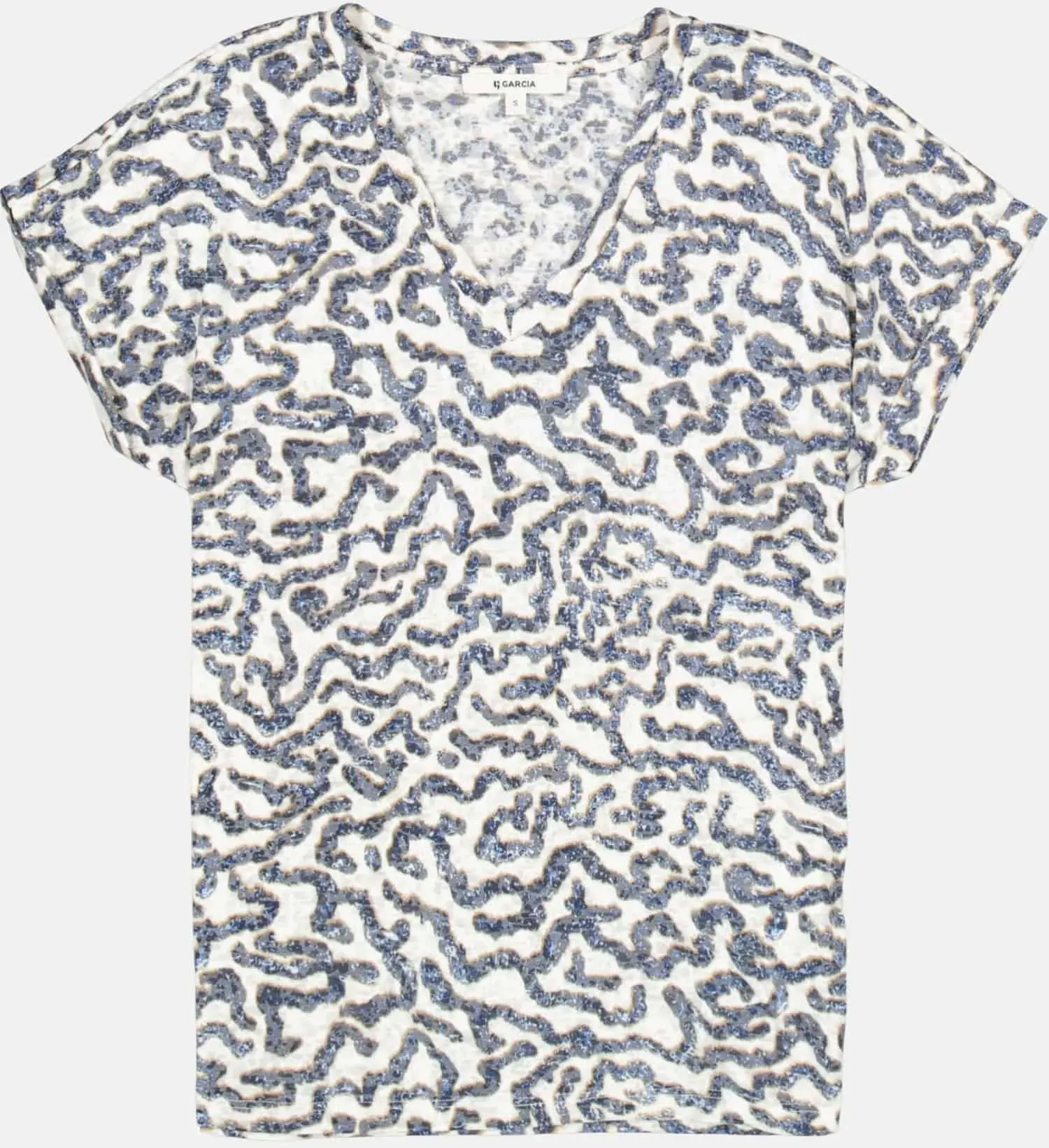 T-shirt mit Allover-print Mehrfarbig XS