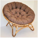 Rattani Rattanstuhl XXL Rattan Papasansessel / Rattansessel, Papasan inkl. Polster