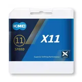 KMC X11 silber/schwarz 118 Glieder - | schwarz
