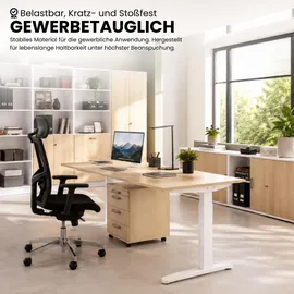 bümö Schreibtisch Buche / Weiß