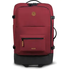 Cabaia Soft Suitcase Essentials Trolley M 2-Rollen 67 cm / 75 l rot/braun