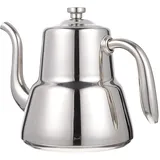 HEMOTON Edelstahl mit Siebeinsatz Teekessel Wasserkocher Wasserkessel Induktion Teekocher Teebereiter für Lose Blatt Tee Küche Zuhause Restaurant 2L