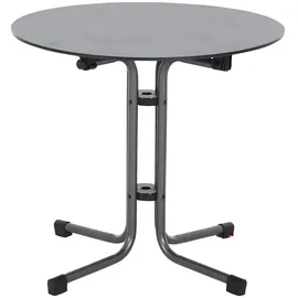 Siena Garden Sola Klapptisch Ø 80 x 70 cm anthrazit/dark grey