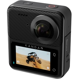 KanDao QooCam 3 Action-Kamera, 5.7K 62MP Foto 60fps Flawless 360 Video-Kamera, Outdoor-Sport-Kamera mit Dual 1/1,55 "Sensoren und F1,6 größere Blende, wasserdicht, Stabilisierung.