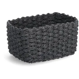 Zeller Aufbewahrungskorb-Set 3-tlg. Papiergeflecht 24 x 18 x 13 cm schwarz