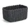 Zeller Aufbewahrungskorb-Set 3-tlg. Papiergeflecht 24 x 18 x 13 cm schwarz