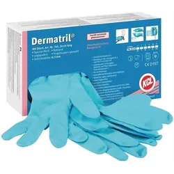 Honeywell 100x Einweghandschuhe Dermatril 740 blau Gr. 8 - 740/8