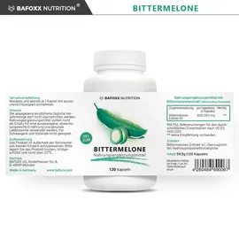 bafoxx nutrition® Bittermelone Kapseln 120 St.