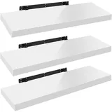 Woltu Wandregal 90 x 22,9 x 3,8 cm Weiß