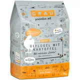 Grau – das Original – Trockenfutter für Katzen - Geflügel mit Kartoffel, 1er Pack (1 x 2 kg), getreidefrei, für erwachsene Katzen