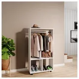 Vicco Garderobe Kleiderschrank Sydney Weiß, 70 x 128 cm