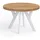 dekori.interiors Runder Ausziehbarer Tisch 110 x 76 x 210 cm Eiche Craft Golden/Weiß
