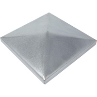 SO-TOOLS® Pfostenkappe Pyramide Stahl verzinkt Abdeckkappe für Pfosten 100 x 100 mm