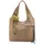 Freds Bruder Beautiful Mess Schultertasche Leder Gelb/Beige/Grau