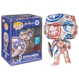 Funko Pop! Art Serie: Marvel Avengers - Captain America (Special Edition), One Size