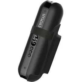 Cycplus Luftpumpe 150PSI Elektrischer Kompressor Tragbar Fahrradpumpe Mini Reifenpumpe mit Digital LED Anzeige LED Licht Wiederaufladbarer Li-ionen für alle Fahrräder Motorräder und Autos