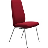 Stressless® Polsterstuhl Laurel, High Back, Größe L, mit Beinen aus Stahl in Chrom glänzend rot