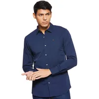 Tommy Jeans Original Stretch Slim Fit Langarmhemd Black Iris L