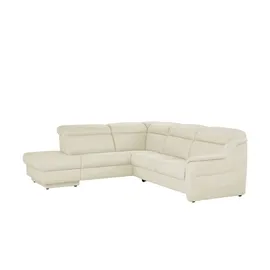 HIMOLLA Ecksofa Leder 9707 ¦ creme ¦ Maße (cm): B: 275 H: 84 T: 245