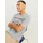 JACK & JONES Slim Fit T-Shirt Corp mit Logo in Light Grey-M