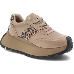 Beige Sneakers Filippo Plateauschuhe, 36