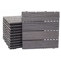 Proregal WPC Bodenfliese Antik-Braun 30 x 30 cm 11 St.