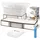 VOUNOT Aufbewahrungstasche 2-tlg. beige/transparente