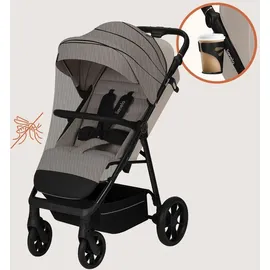 lionelo IVA Buggy bis 22 kg 6 Monaten bis 4 Jahre 360° Räder Volle Stoßdämpfung Verstellbare Rückenlehne höhenverstellbares Verdeck XXL UPF50+ Premium Stoff