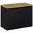 Lomadox Badezimmer Waschtischunterschrank 80 cm schwarz 40 cm tief Waschbeckenschrank Badschrank 2 Türen B/H/T ca. 80,4/59,5/40 cm
