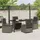 vidaXL 5-teiliges Garten-Dining-Set Grau Poly-Rattan