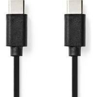 Nedis CCGL60700BK10 USB Kabel 1 m USB 2.0 USB C Schwarz