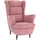 vidaXL Ohrensessel Rosa Samt 64 x 96 x 90 cm Rosa