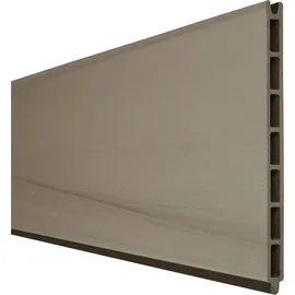 GROJA Stecksystem Einzelprofil Solid Grande 180 cm x 24 cm x 1,9 cm Steingrau