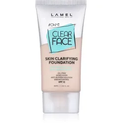 LAMEL OhMy Clear Face Make-up mit hoher Deckkraft für problematische und fettige Haut Farbton 401 40 ml