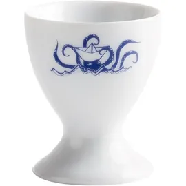 Kahla 207401A00611X Ahoi Marie Eierbecher mit Fuß Papierschiffchen