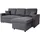 Mendler Ecksofa mit Bettkasten HWC-L17, Couch Sofa L-Form, Liegefläche Nosagfederung 228cm ~ dunkelgrau