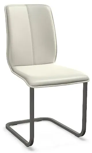 bert plantagie Freischwinger Tara 817-A Leder Weiß