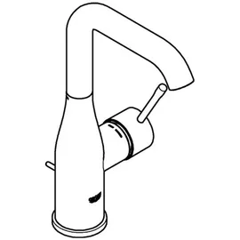 Grohe Essence L-Size Einhandmischer hard graphite 32628A01